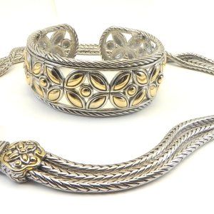 Statement Designer Inspired 2-Tone 17" Triple-Stra